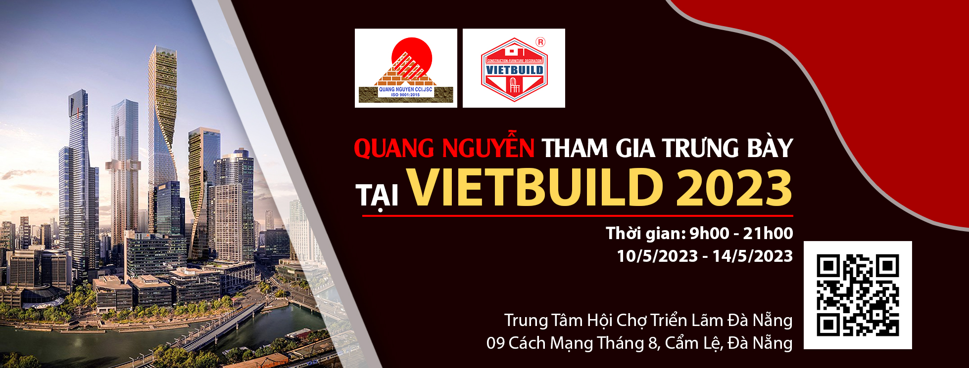 CÙNG QUANG NGUYỄN ĐÓN ĐẦU TƯƠNG LAI XÂY DỰNG VÀ THIẾT KẾ NỘI THẤT TẠI TRIỂN LÃM QUỐC TẾ VIETBUILD 2023.