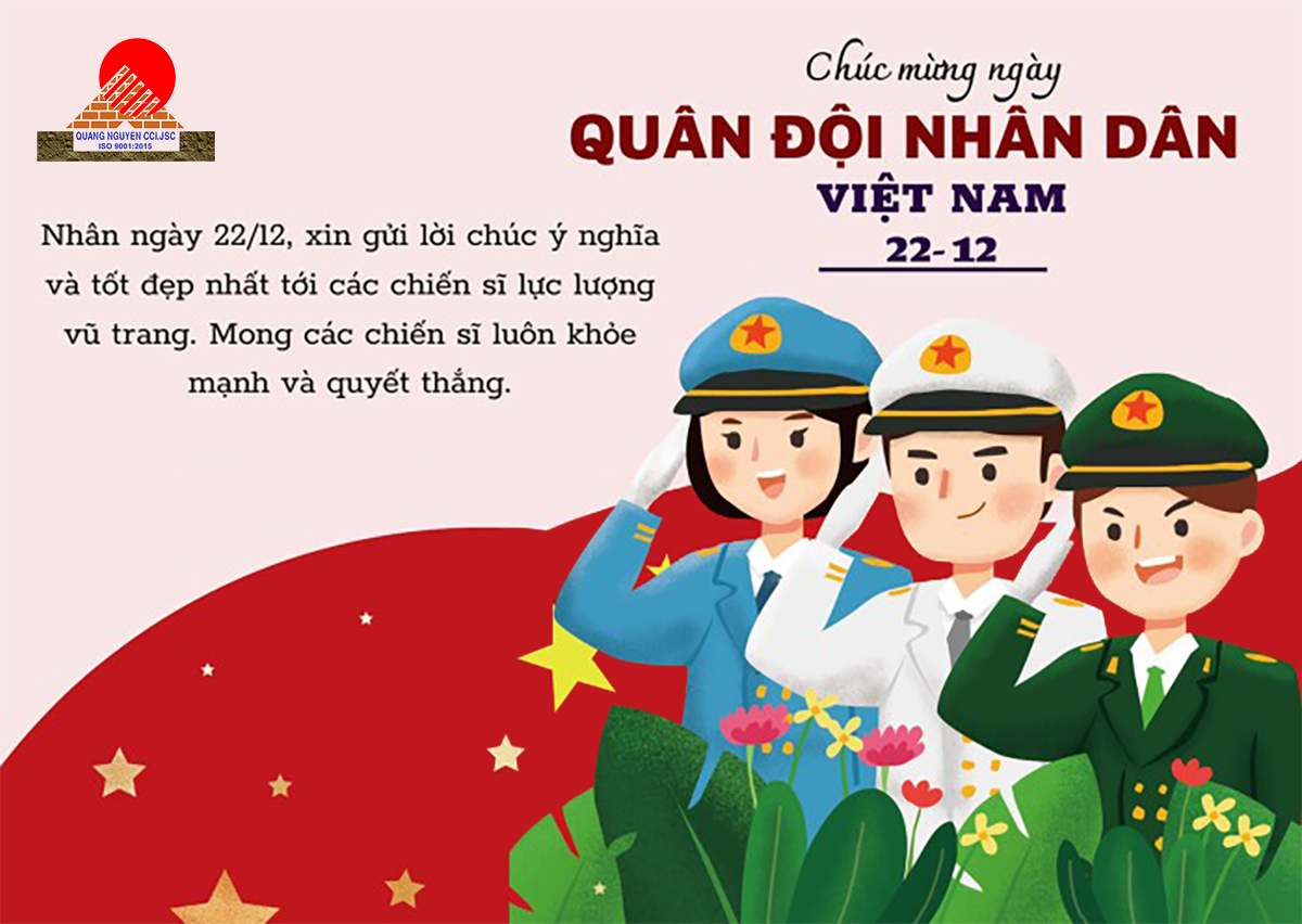 CHÚC MỪNG 79 NĂM NGÀY THÀNH LẬP QUÂN ĐỘI NHÂN DÂN VIỆT NAM 22/12/1944-22/12/2023
